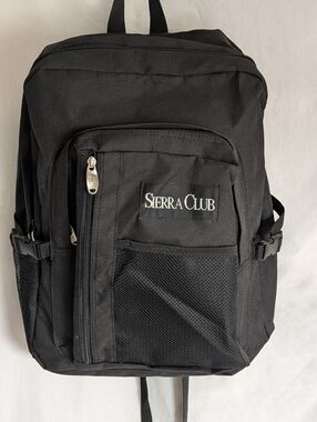Sierra Club Black Unisex  Backpack - Durable Everyday Bag New